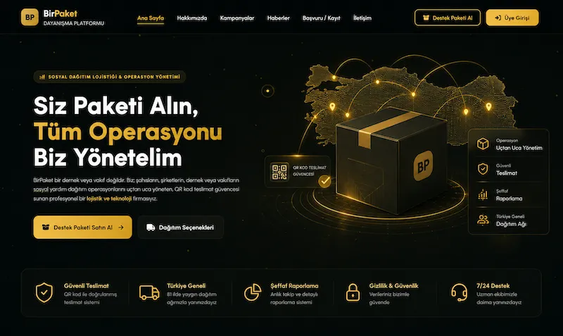 BirPaket Akıllı ve Şeffaf Sosyal Dağıtım Platformu açıldı.